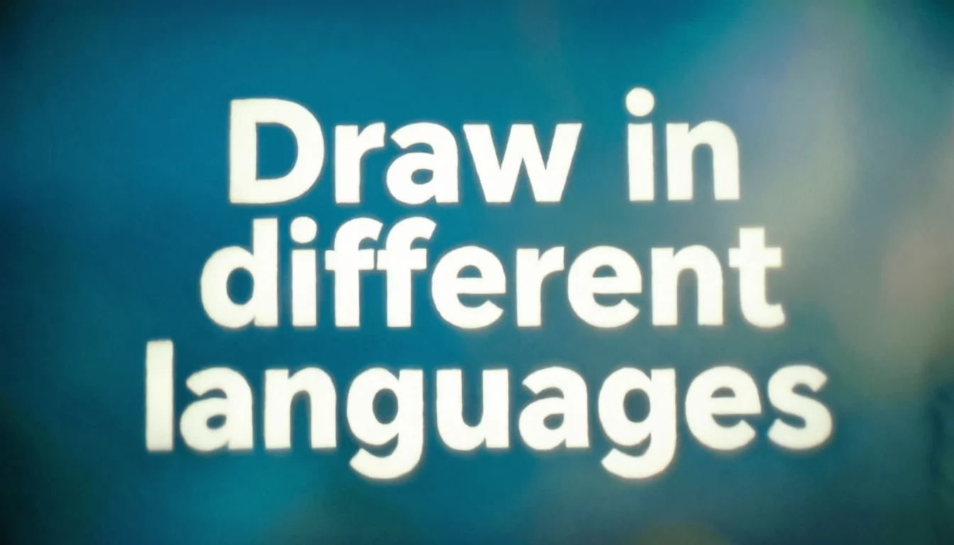 Draw in Different Languages: 70 Powerful Ways to Say “Draw” Around the ...