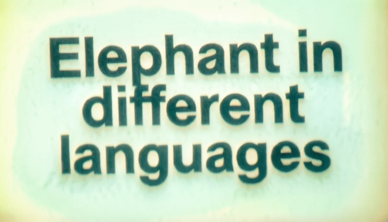 Elephant in Different Languages: 70 Translations Around the World You ...