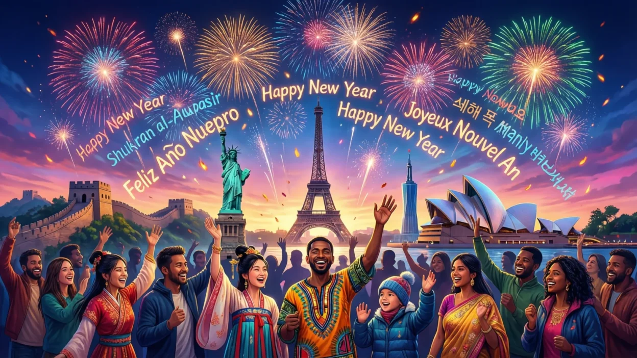 Happy New Year in Different Languages
