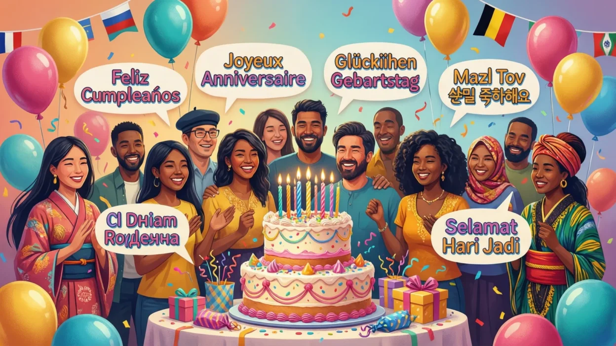 Happy Birthday in Different Languages