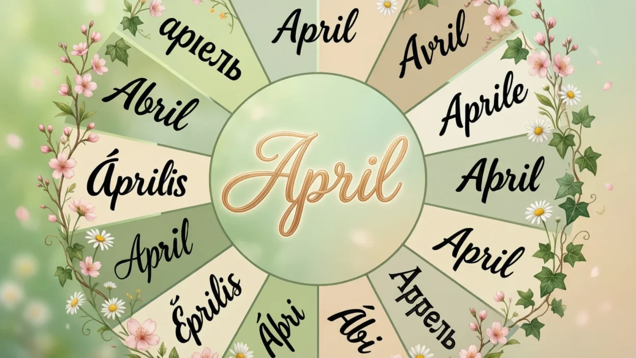 April in Different Languages
