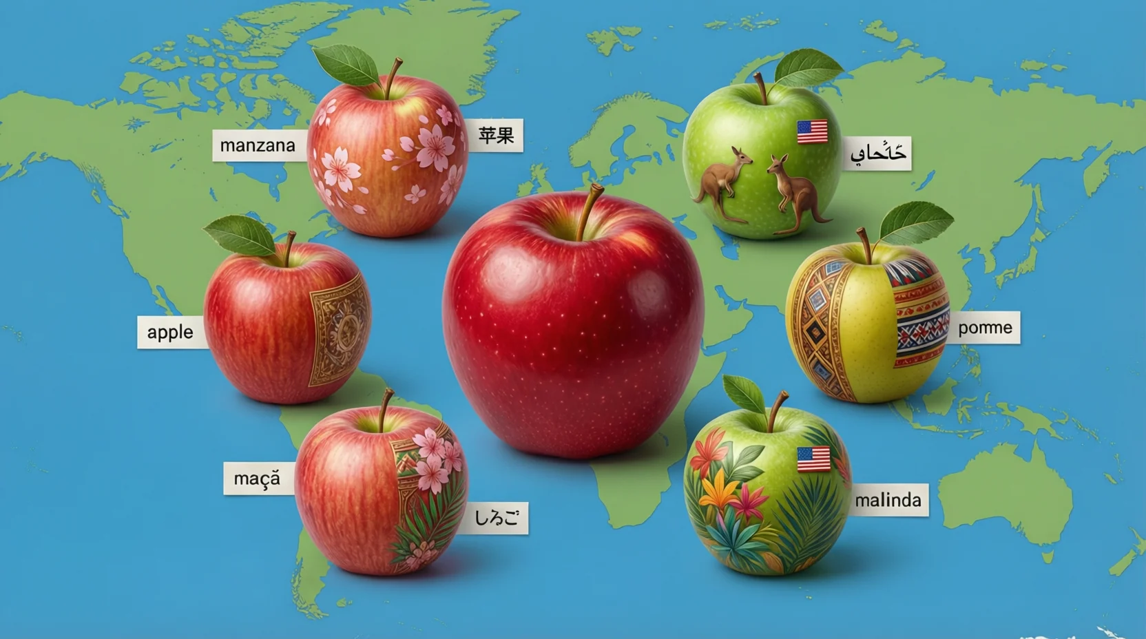 Apple in Different Languages: How to Say Apple Around the World (70 ...