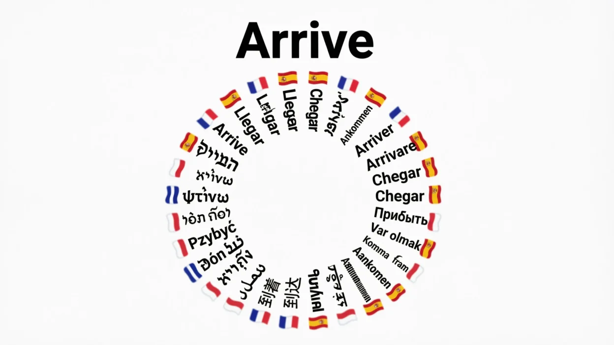 Arrive in Different Languages
