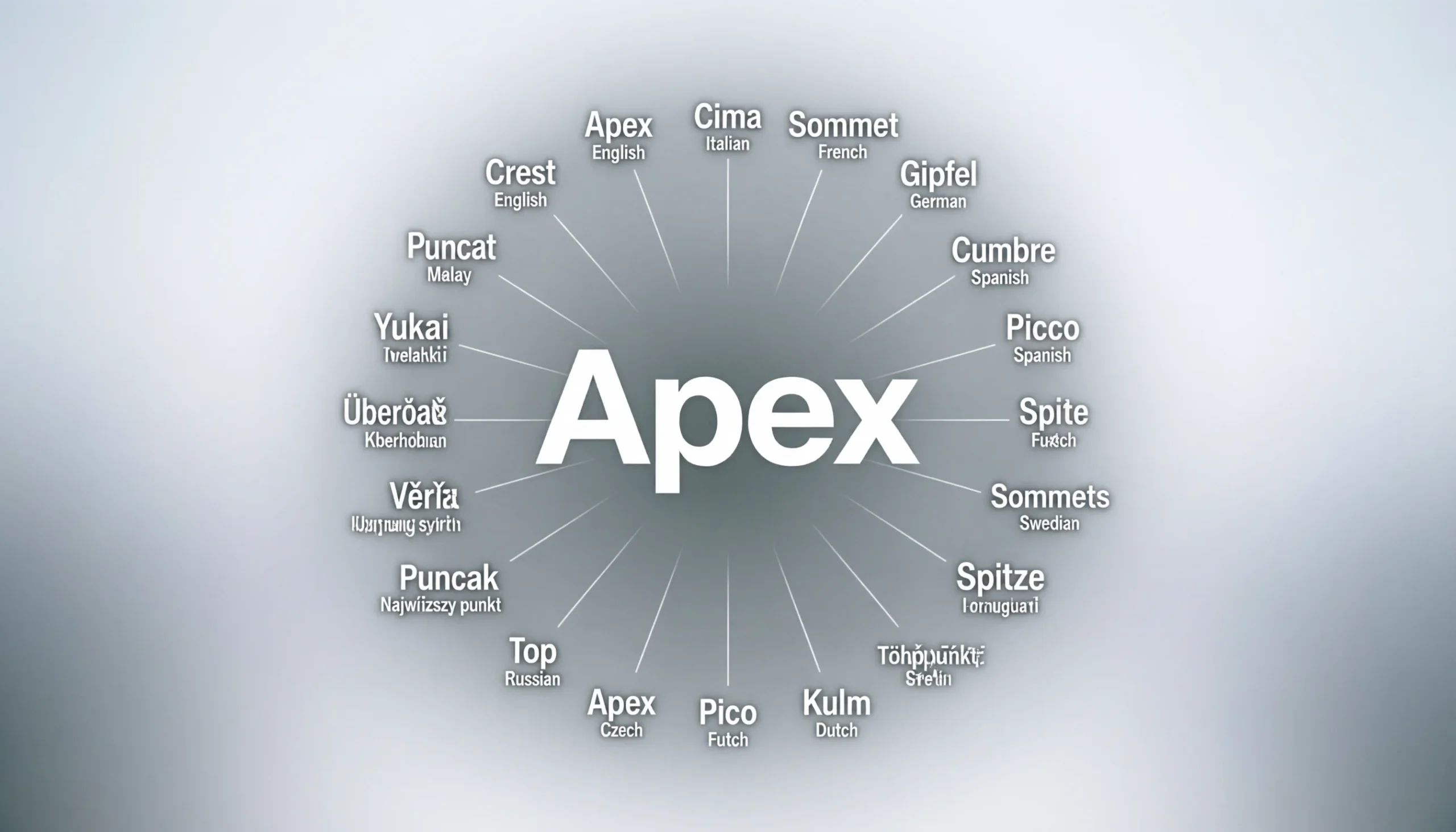 Apex in Different Languages: 70 Translations to Say “Apex” Around the World