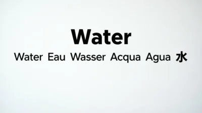 Water in Different Languages
