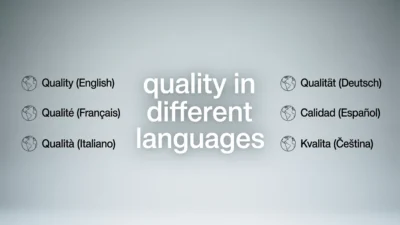Quality in Different Languages