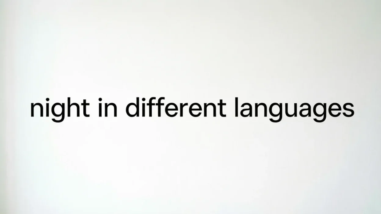 Night in Different Languages