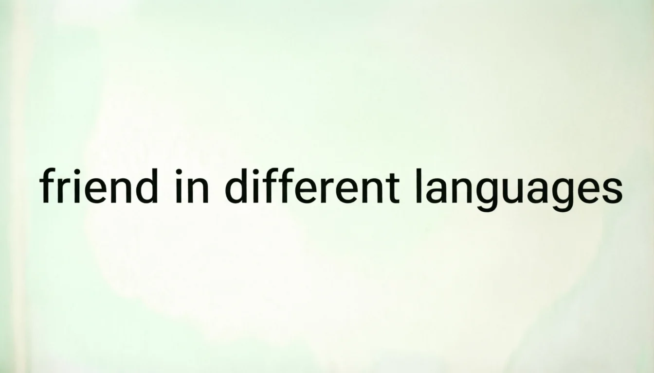 Friend in Different Languages: 70 Ways to Say Friend Around the World