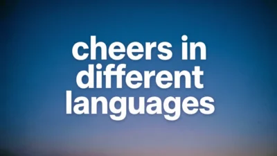 Cheers in Different Languages