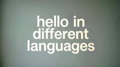 Hello in Different Languages