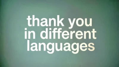 Thank You in Different Languages