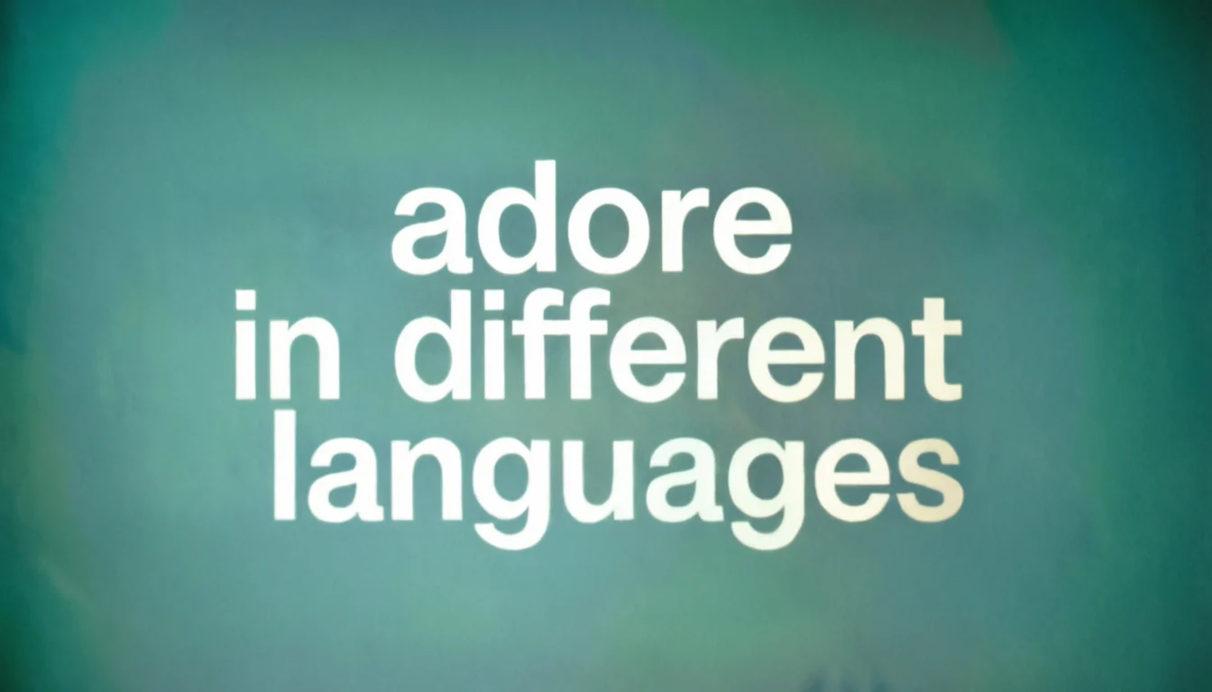 Adore in Different Languages – 70 Ways to Say “Adore” Around the World
