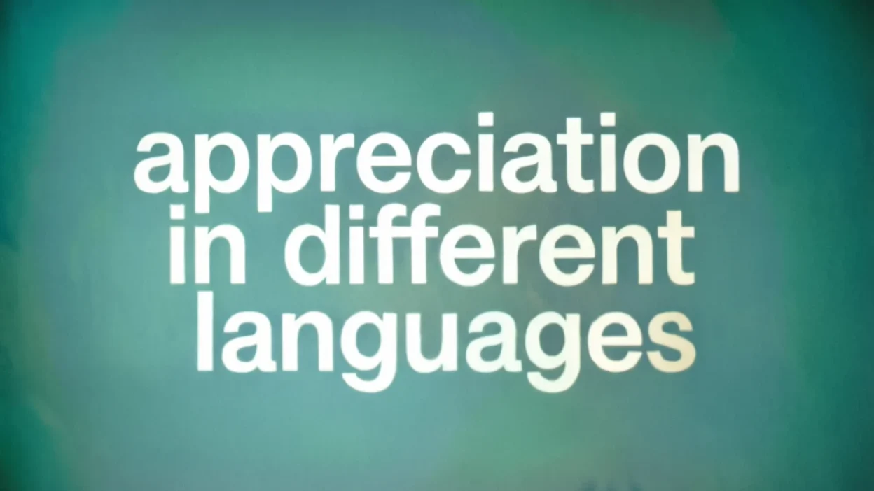 Appreciation in Different Languages
