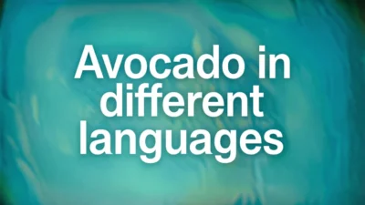 Avocado in Different Languages