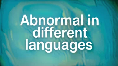 Abnormal in Different Languages
