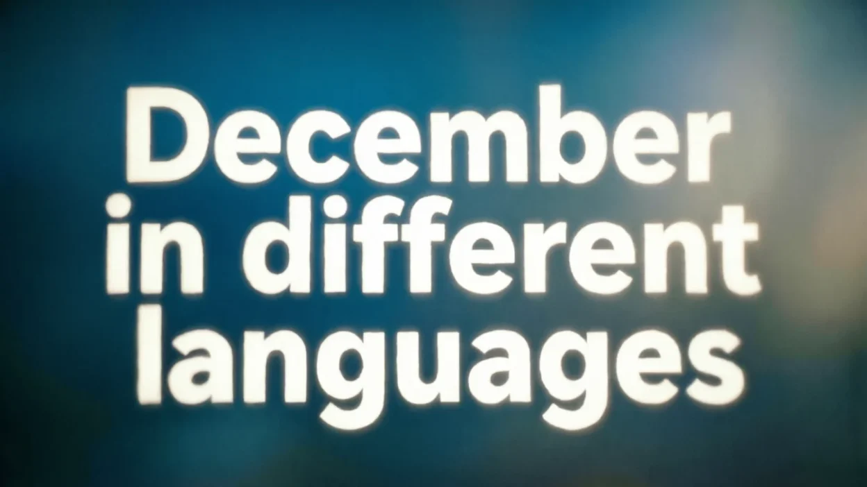 December in Different Languages