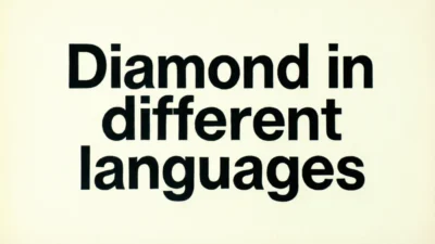 Diamond in Different Languages