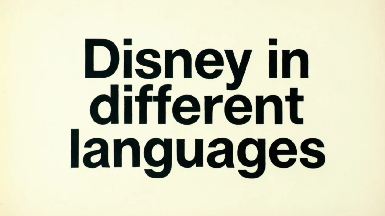 Disney in Different Languages
