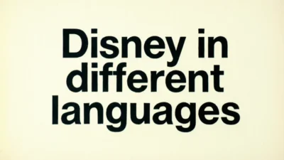 Disney in Different Languages