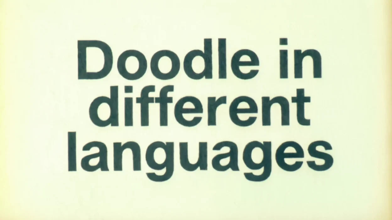 Doodle in Different Languages
