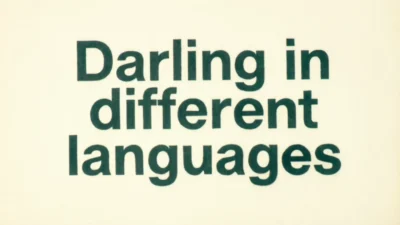 Darling in Different Languages