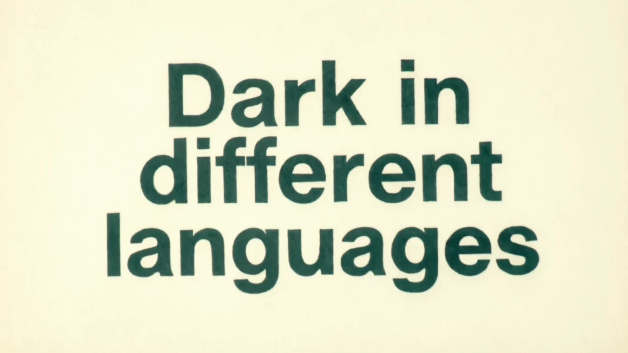 Dark in Different Languages