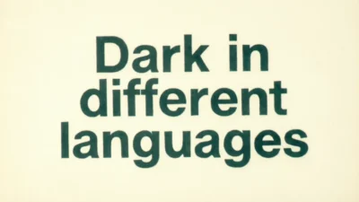 Dark in Different Languages