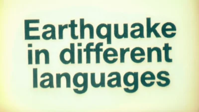 Earthquake in Different Languages