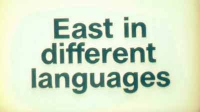 East in Different Languages