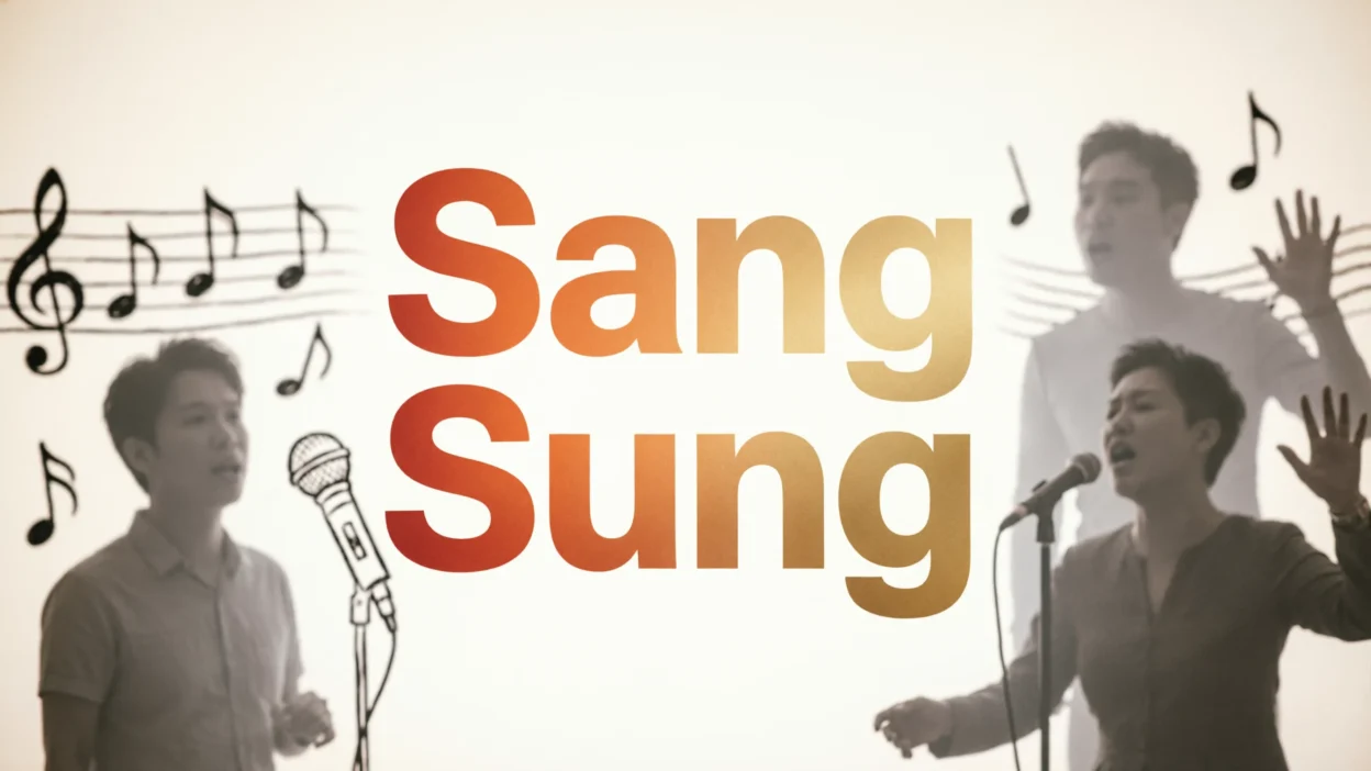 Sung or Sang