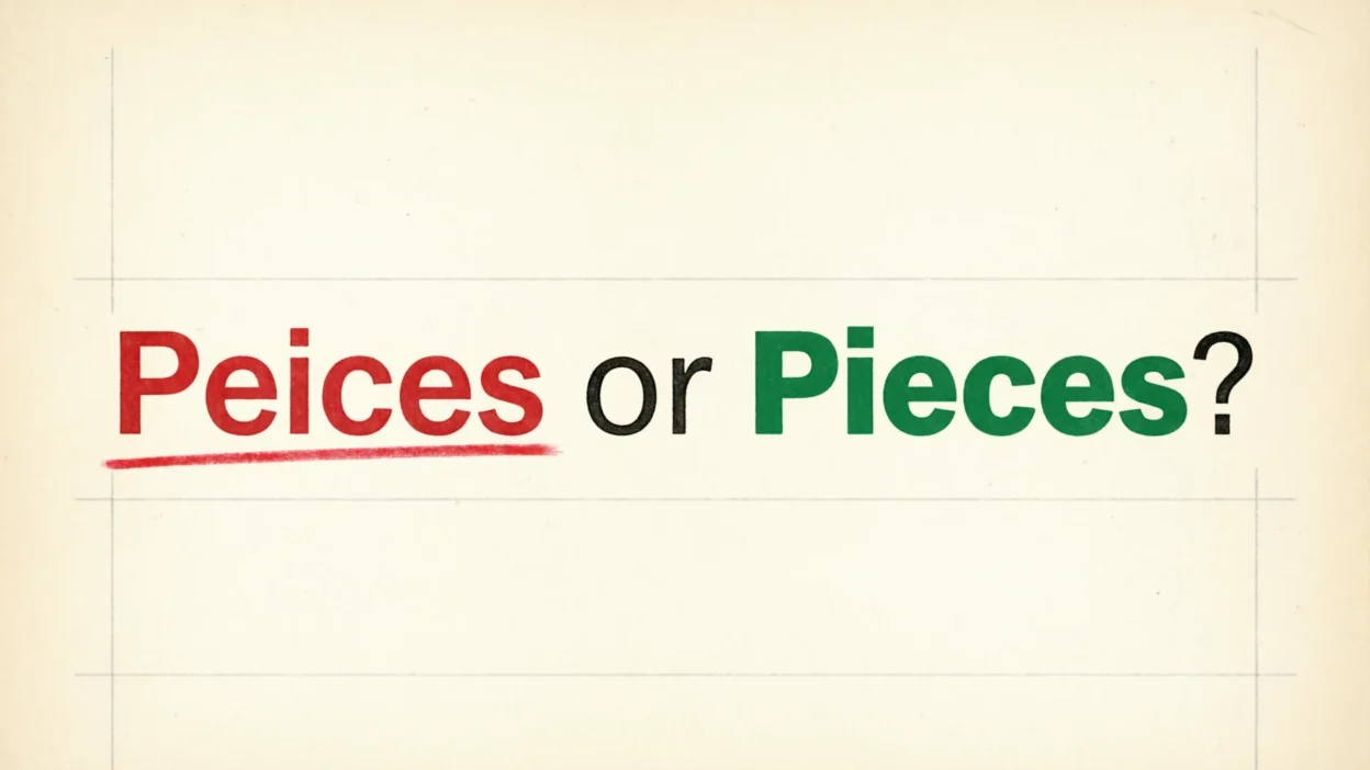 Peices or Pieces