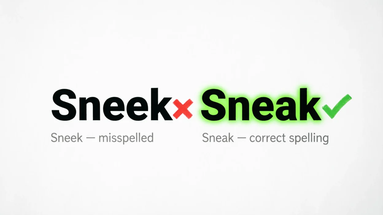 Sneek or Sneak
