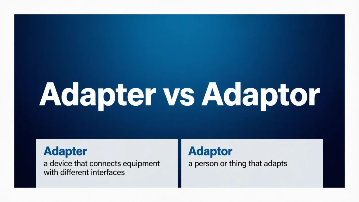 Adapter or Adaptor