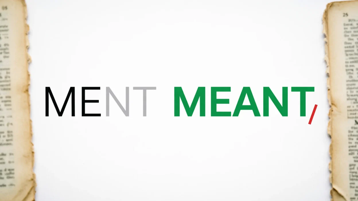 Ment or Meant
