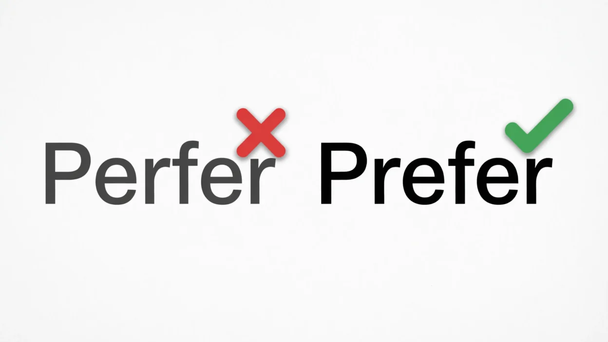 Perfer or Prefer