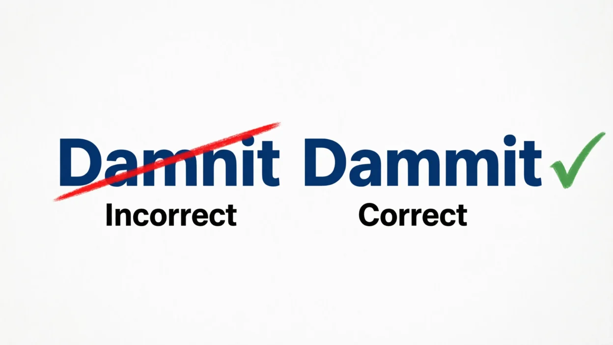 Damnit or Dammit