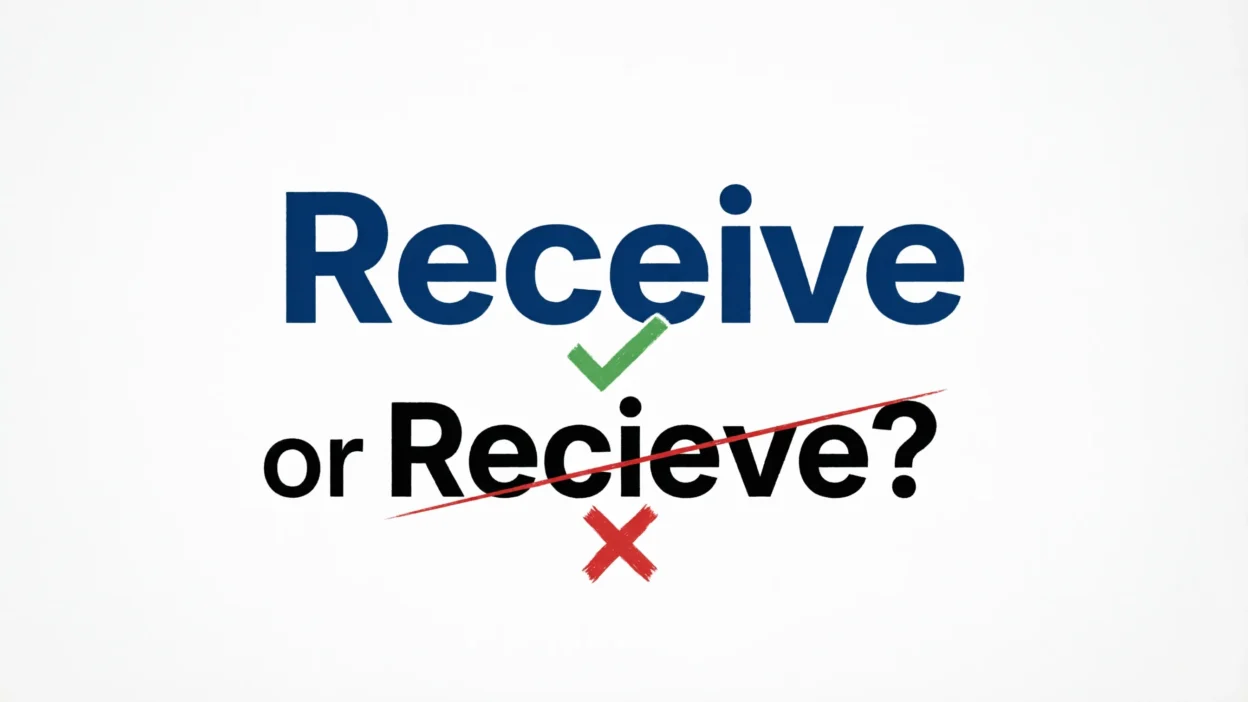 Receive or Recieve