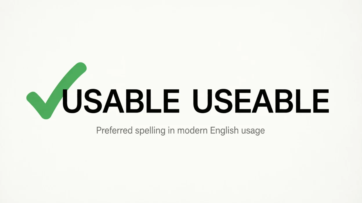 Useable or Usable